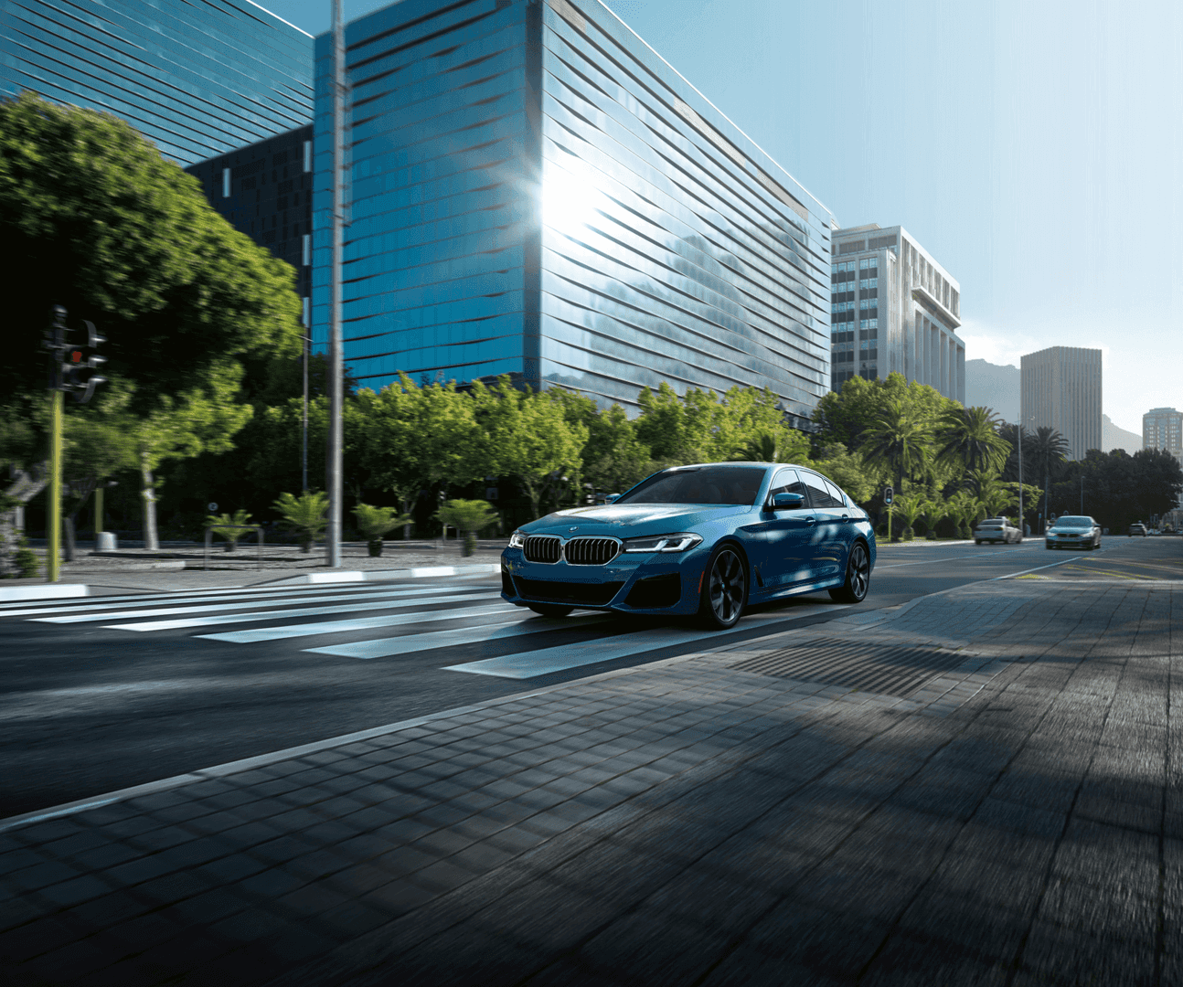 2021 BMW 5 Series Blue City