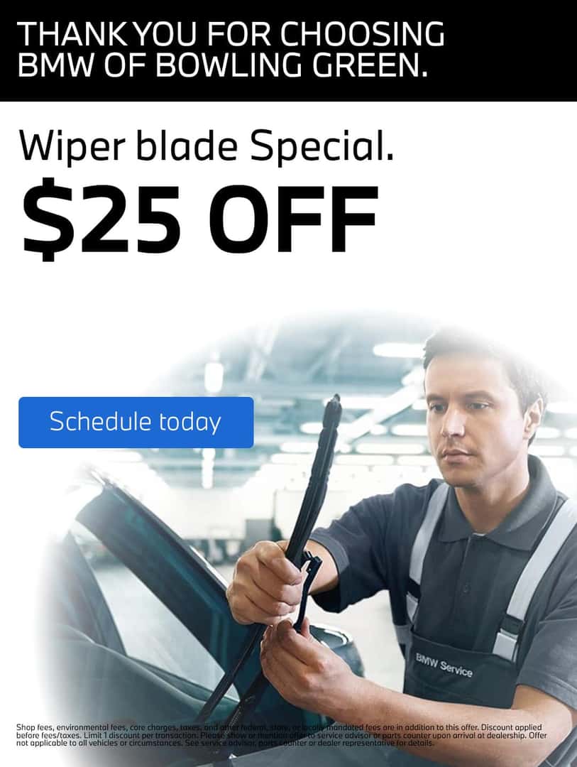 BMW of bowling green wiper blade special