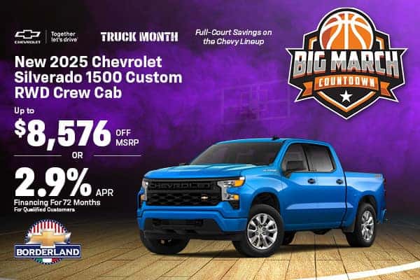 2025 Chevrolet Silverado 1500 Custom RWD Crew Cab in Douglas, AZ