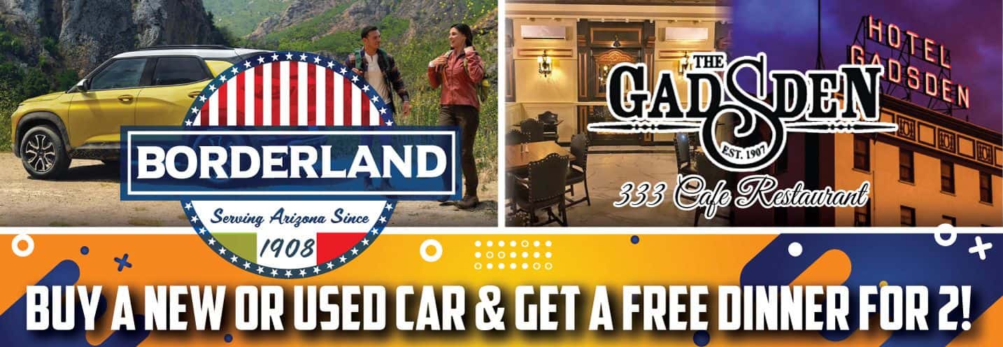 BUY A NEW OR USED CAR & GET A FREE DINNER FOR 2!