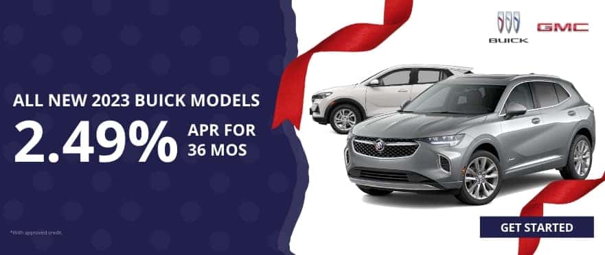 Get 2.49% Financing on all 2023 Buick Models for 36 months and no payments for 90 days
