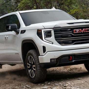 2022 GMC 1500 exterior on gravel road
