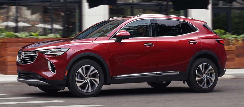 2023 Buick Envision exterior driving down city street