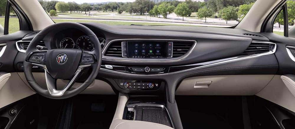 2023 Buick Enclave interior of dashboard from front seats