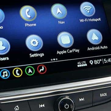 2023 Buick Encore interior of media console