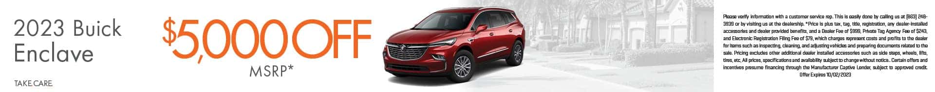 2023 Buick Enclave Offer