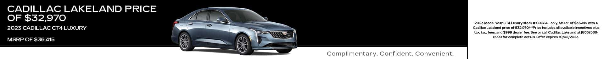 2023 Cadillac CT4 Offer