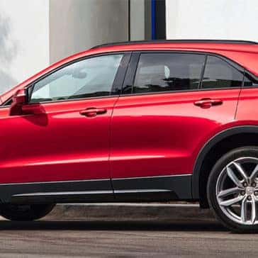 2022 Cadillac XT4 exterior parked by house