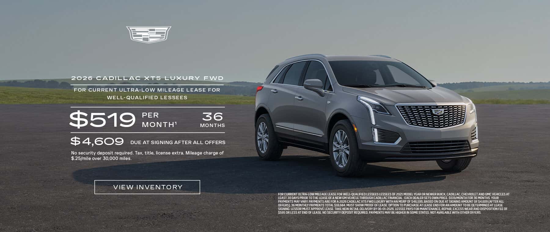 2026 Cadillac XT5 Offer