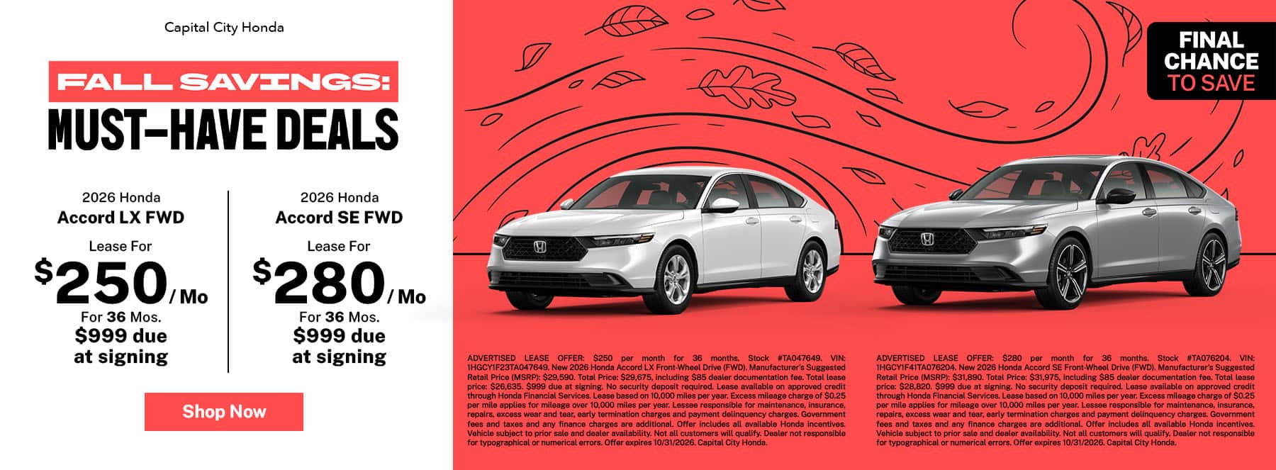 BOTH ACCORD OFFERS
