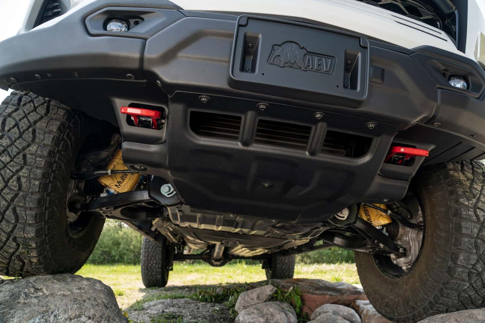 A View Of The Chevy Colorado ZR2 Bison's Wheels And Back Bumper.