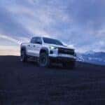 Summit White 2024 Chevrolet Colorado ZR2 Bison mountain view