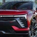 The Scarlet 2024 Chevrolet Blazer EV, Front View