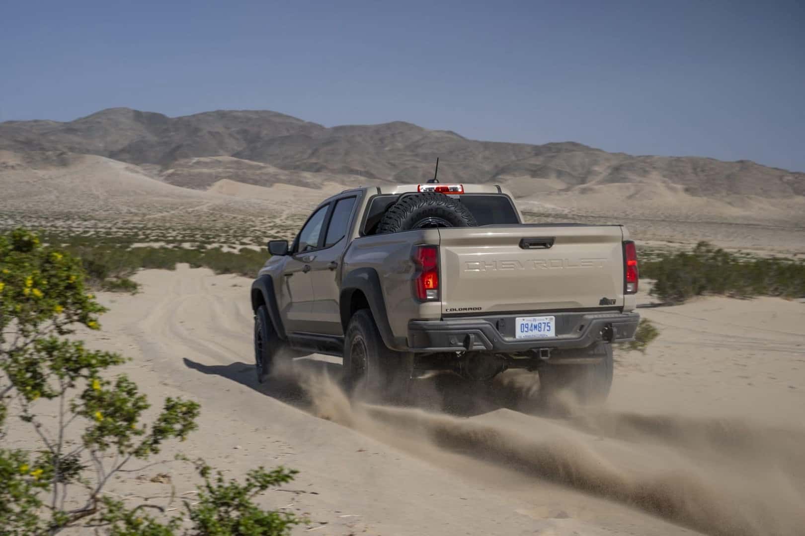 The Back Exterior Of The Fantastic 2024 Chevy Colorado ZR2