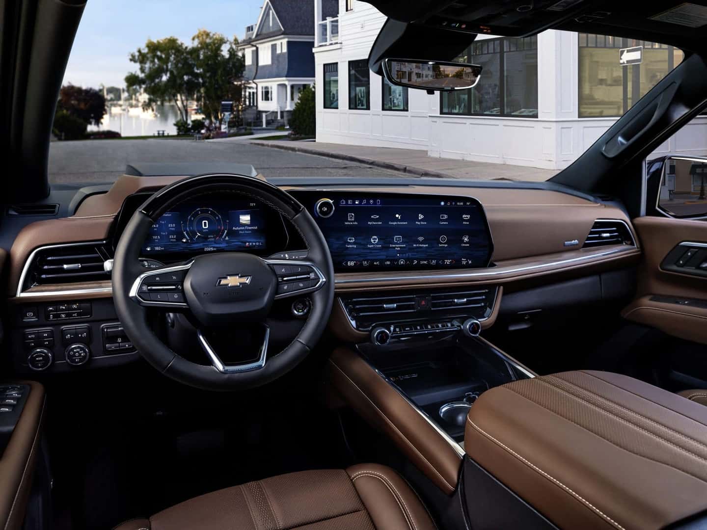 The Family-Friendly Front Interior Of The 2025 Chevy Suburban