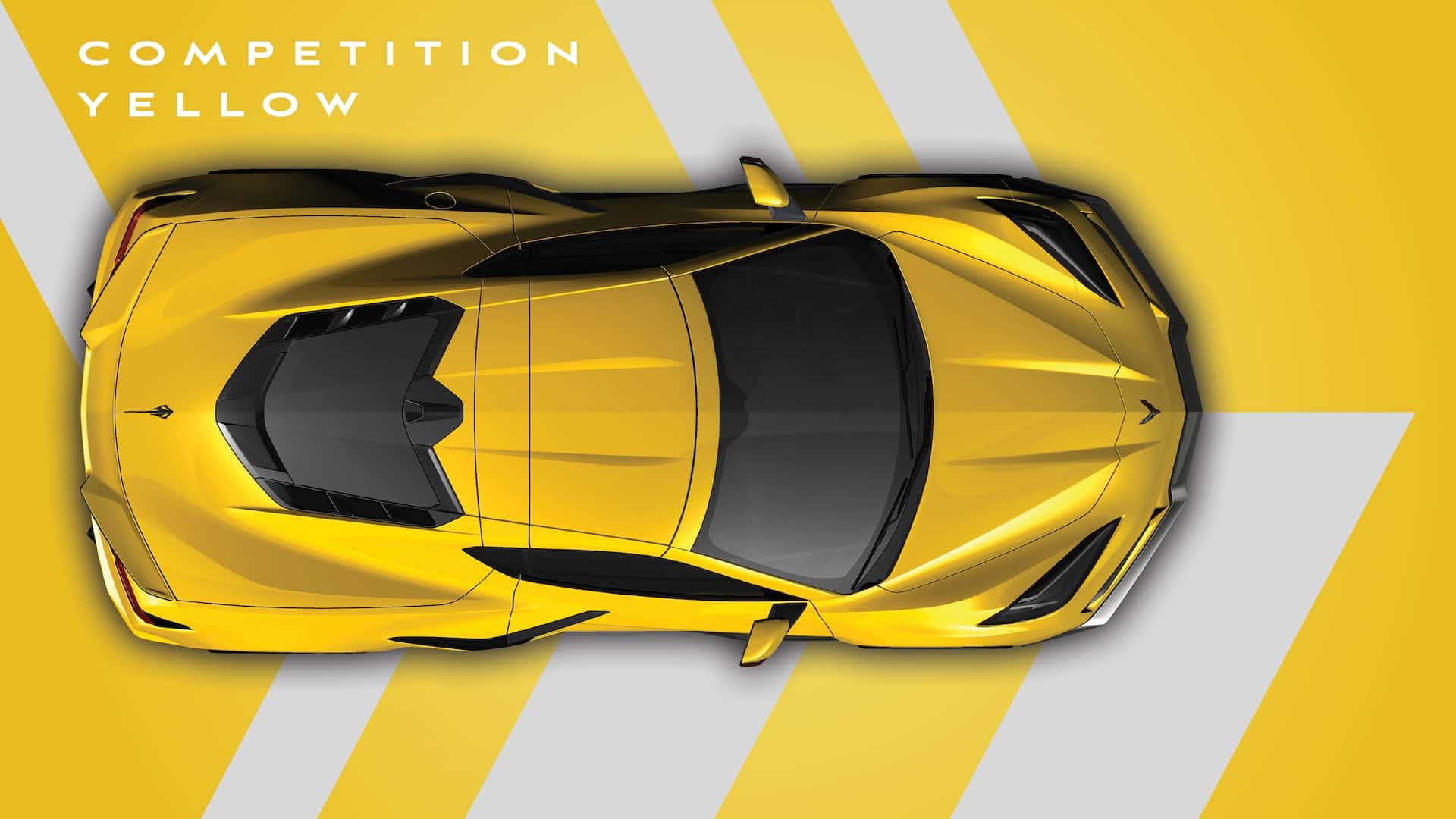 Image of a 2025 Corvette E-Ray in Competition Yellow Tintcoat Metallic