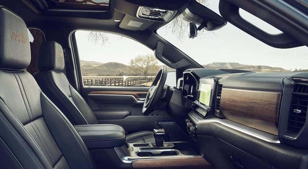 Side view of the cabin of a 2024 Chevy Silverado 1500 High Country.