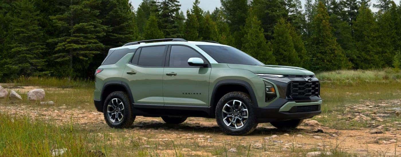 A green 2025 Chevy Equinox ACTIV parked for sale near Marshall
