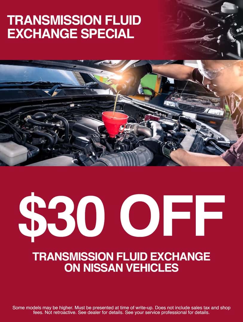 nissan williamsburg virginia transmission fluid exchange special