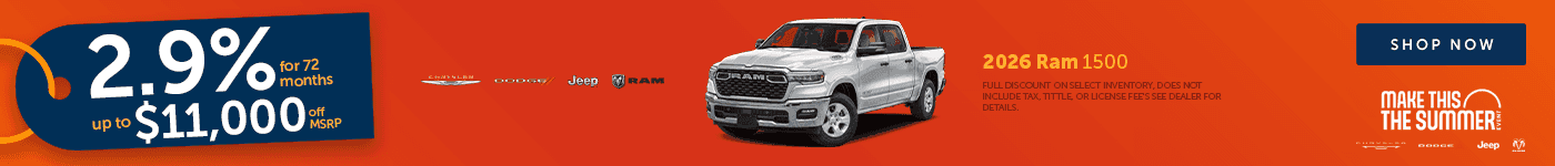 Low APR, Huge Discount on RAM 1500