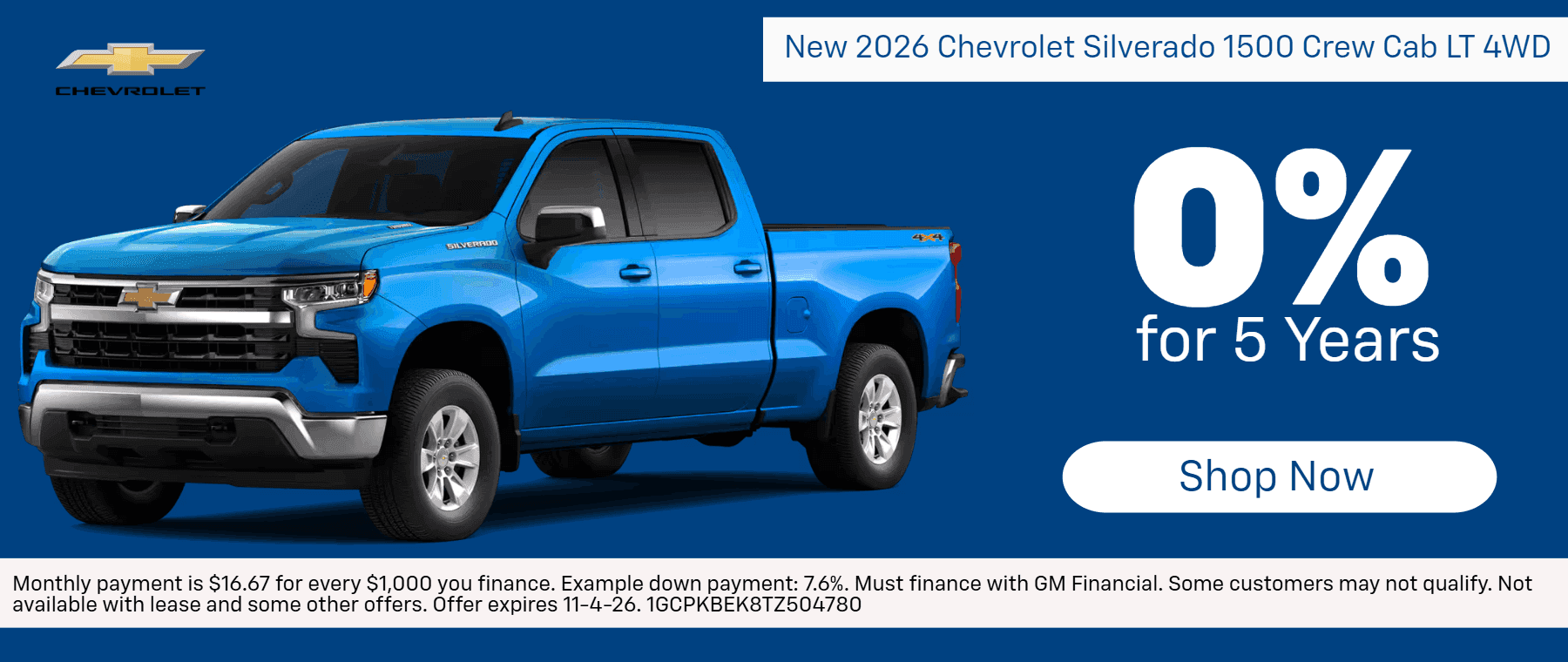 October Silverado Offer