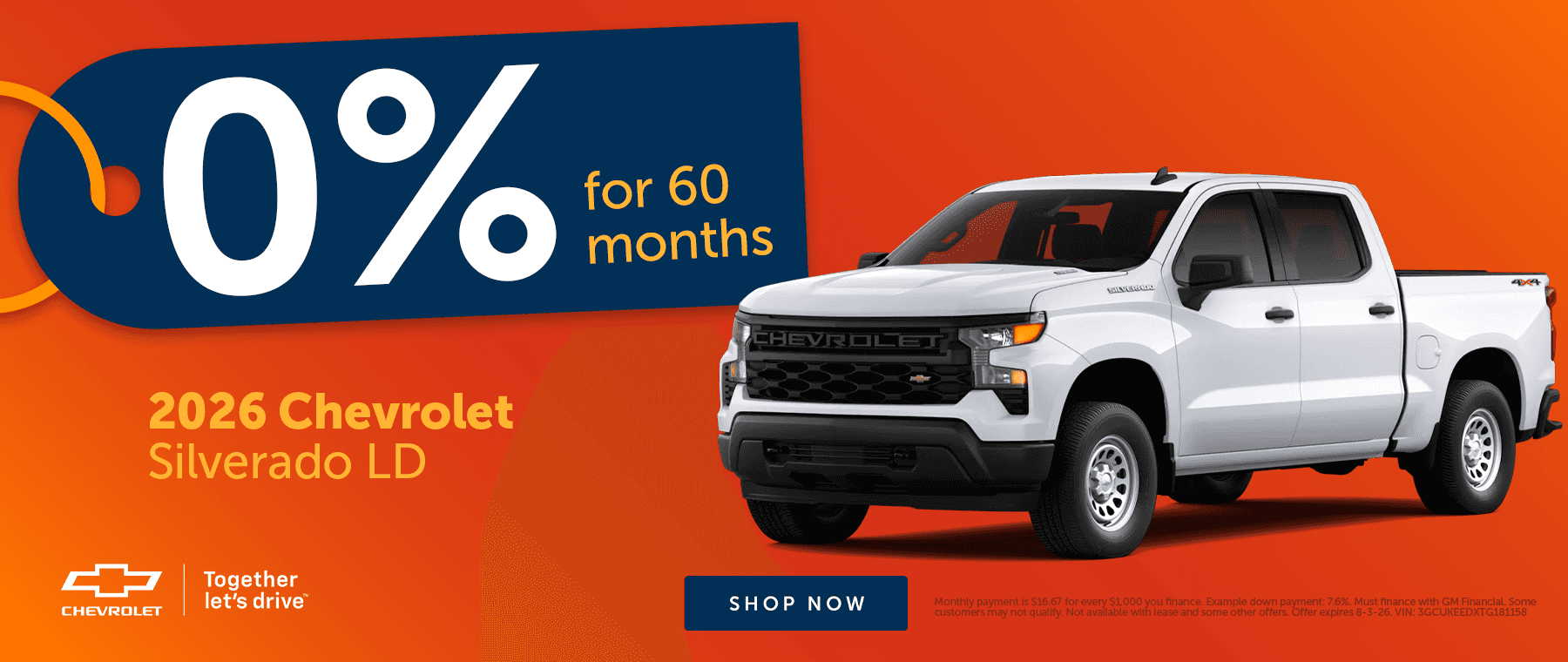 July Silverado Offer