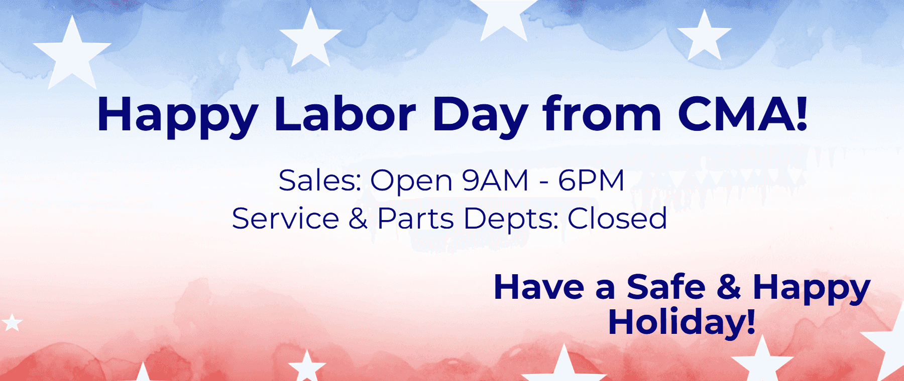 Labor Day Hours