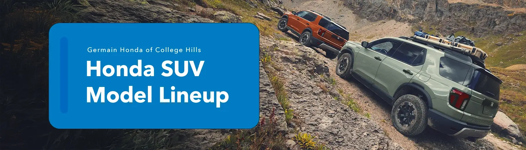 Honda SUV Model Lineup with Germain Honda of College Hills