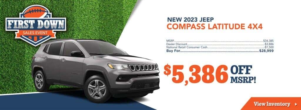 New 2023 Jeep Compass Latitude 4x4