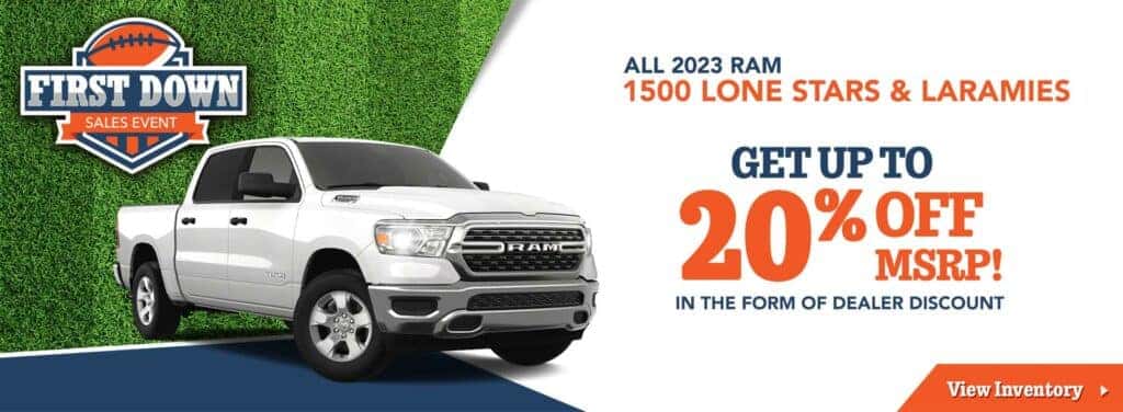 All 2023 Ram 1500 Lone Stars & Laramies
