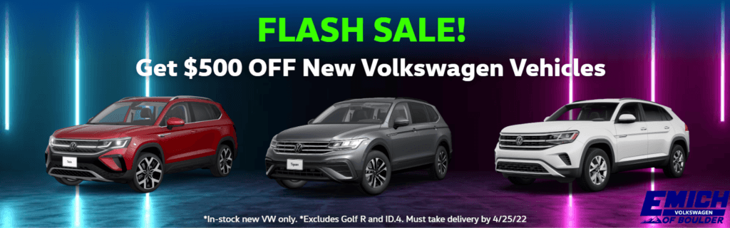 Emich VW of Boulder Flash Sale!