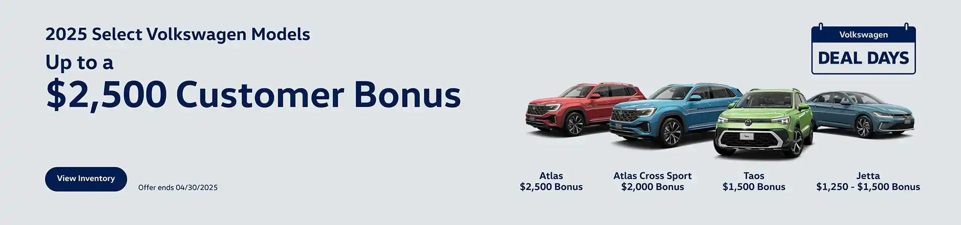 Deal Days at Emich Volkswagen of Boulder