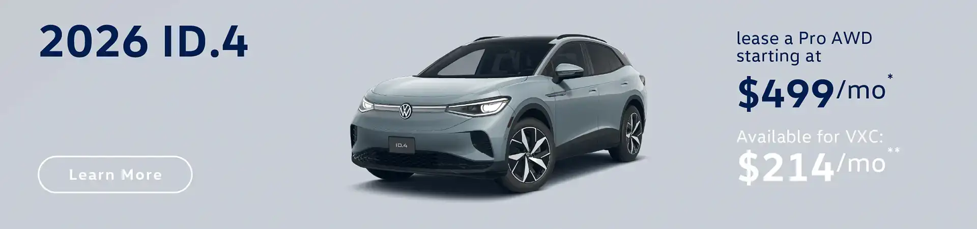 ID.4 Lease Special at Emich Volkswagen of Boulder