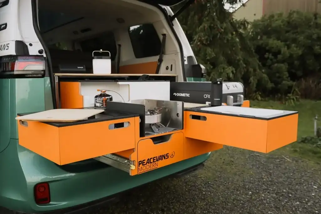 ID.Buzz Camper buildout from Peace Vans