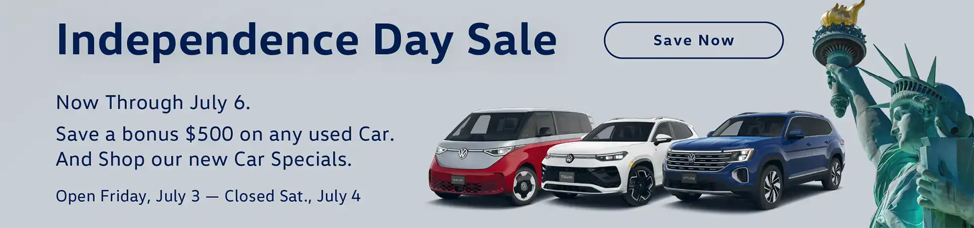 Fourth of July sale at Emich VW of Boulder