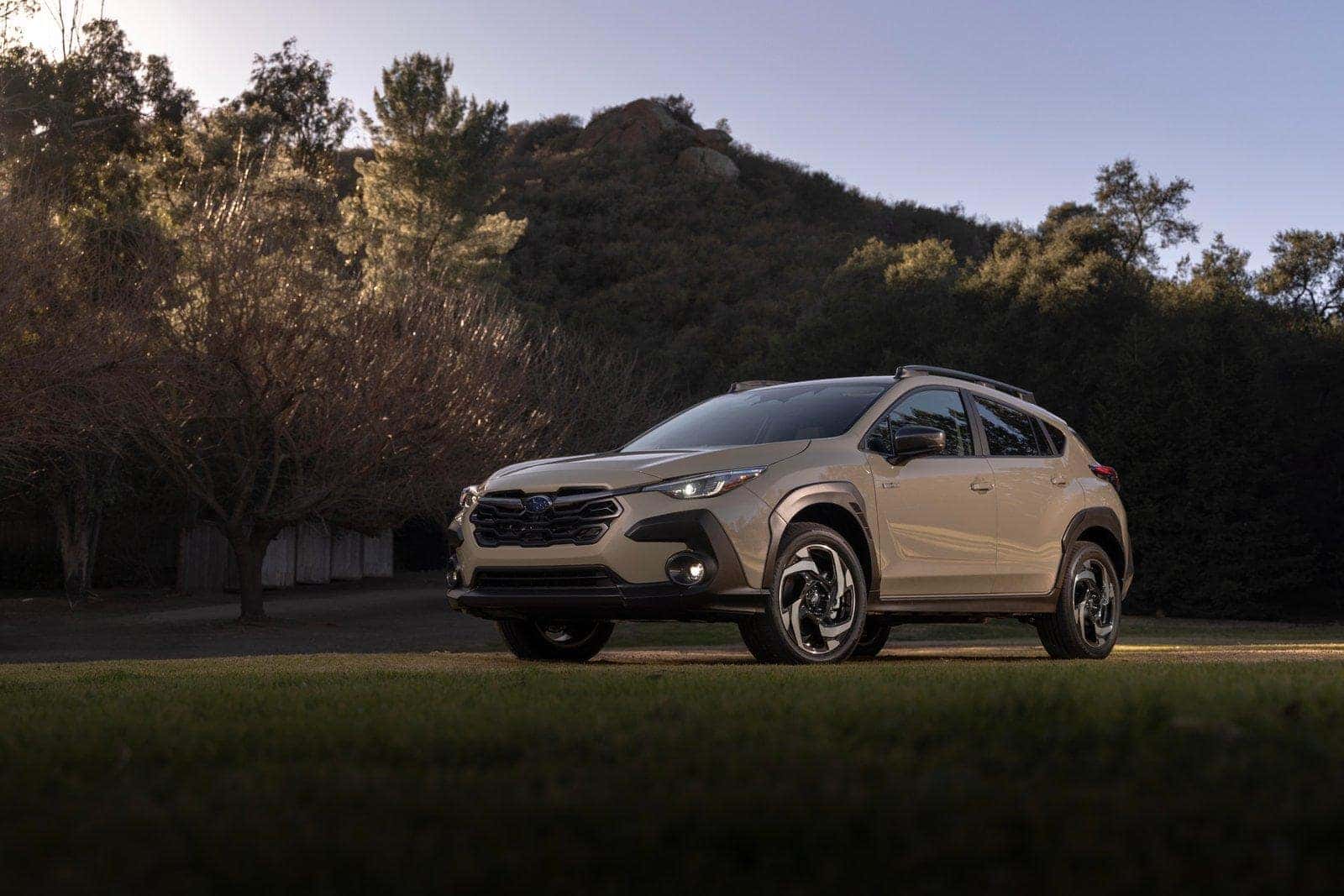 2026 Subaru Crosstrek in blue, front three-quarter view