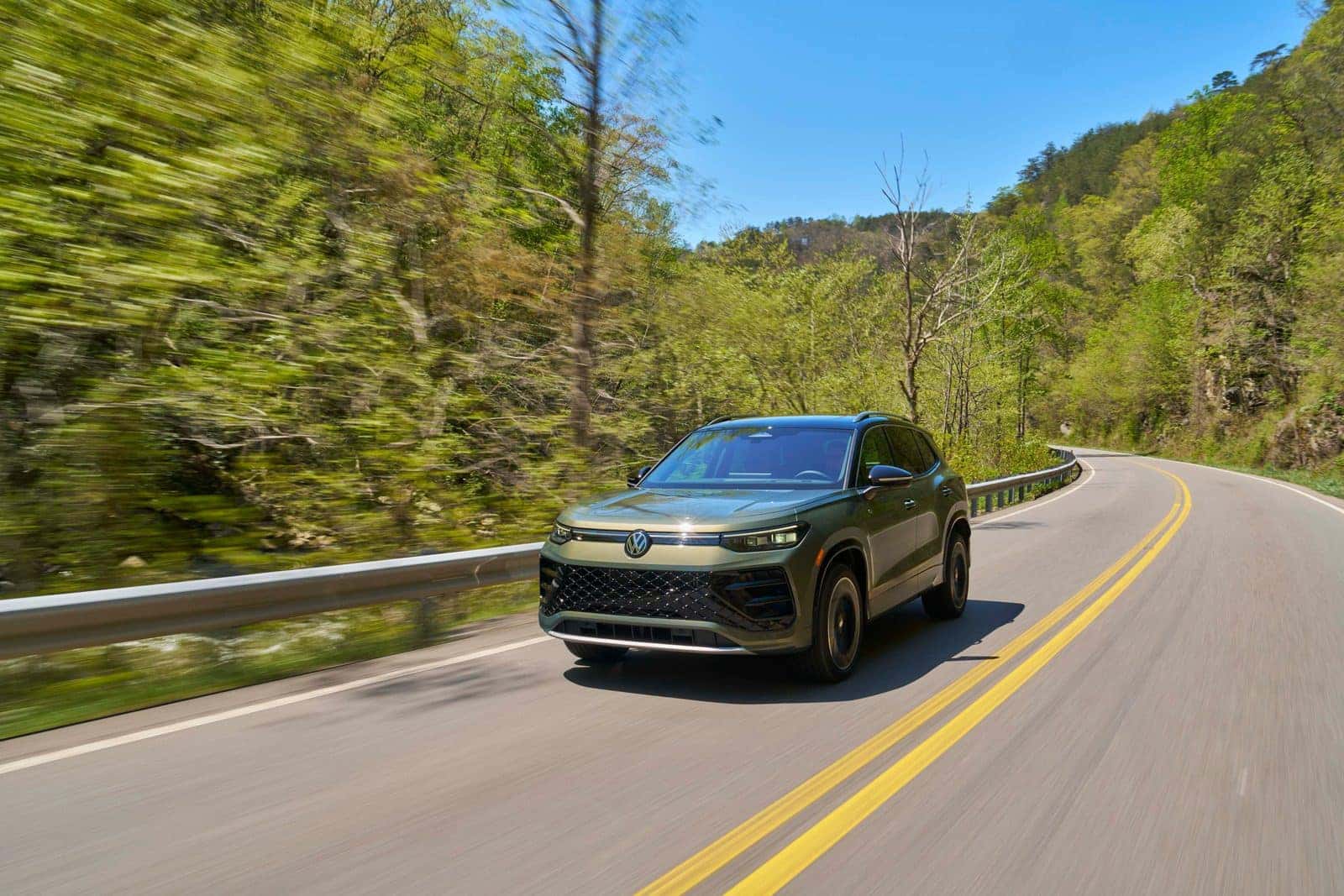 2026 Volkswagen Tiguan 4MOTION on a mountain canyon road