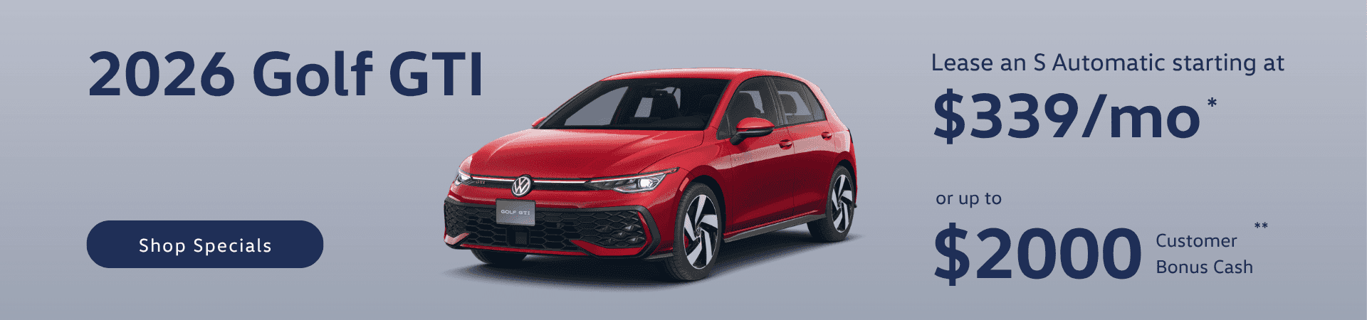 september emich vw boulder 2026 golf gti lease special