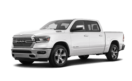 A white Ram 1500 Tradesman.
