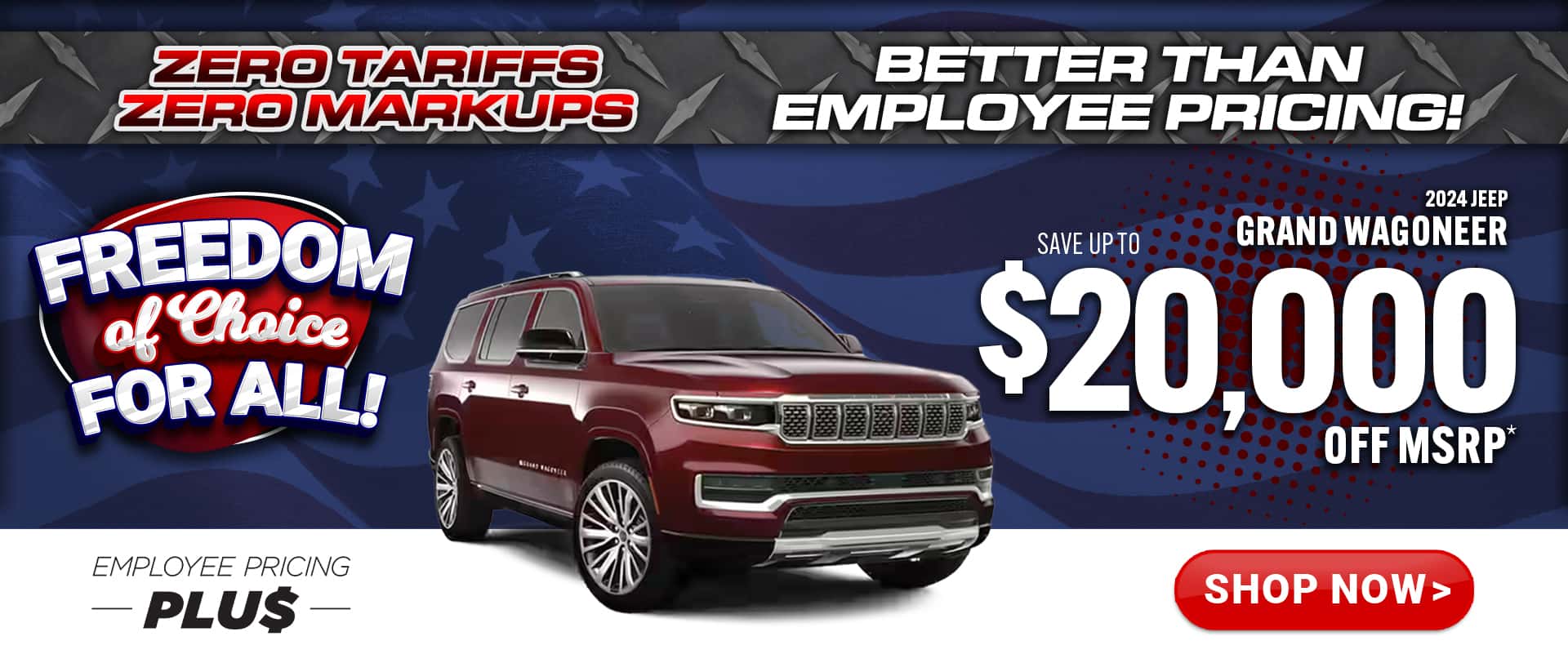 2024 Jeep Grand Wagoneer - savings up to $20,000 Off MSRP