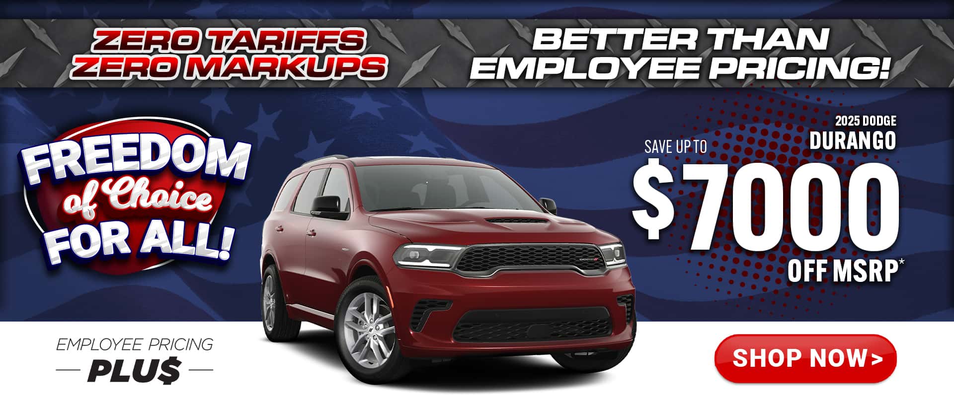 2025 Dodge Durango - savings up to $7000 Off MSRP
