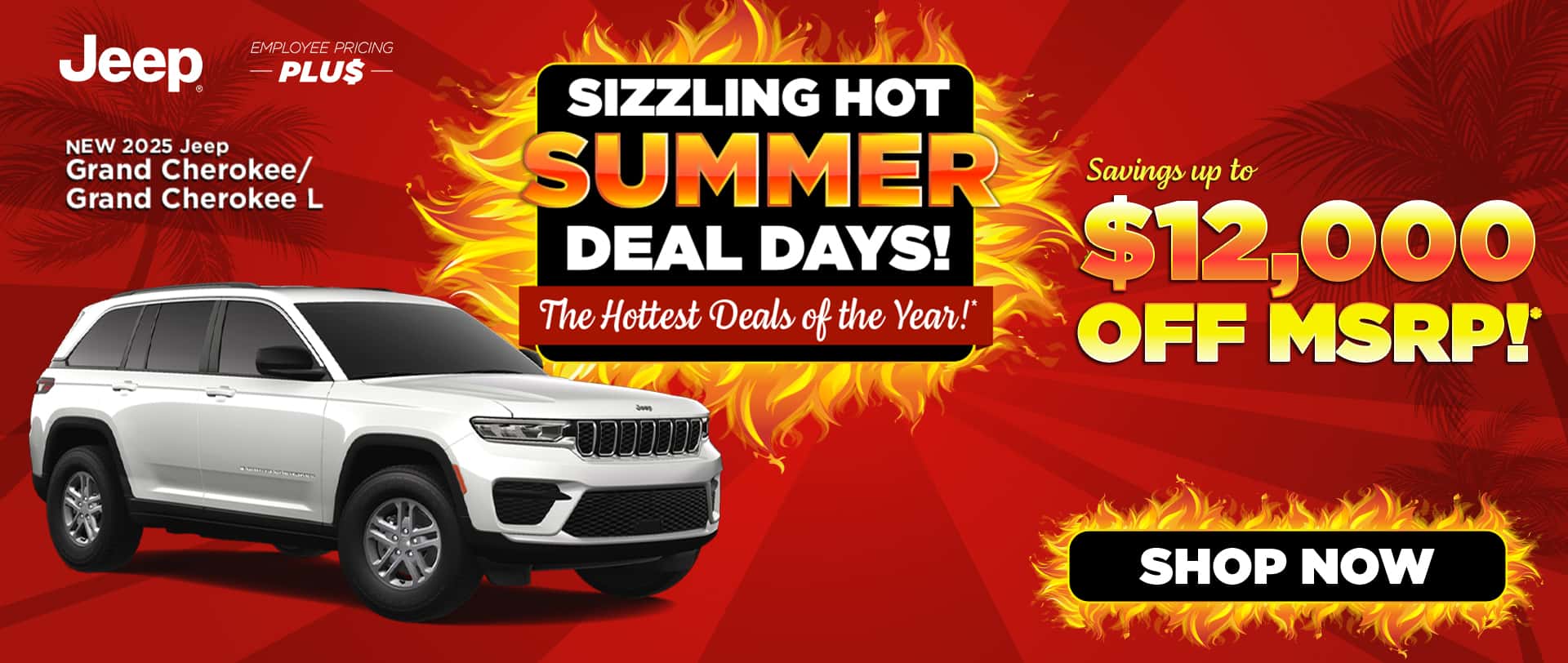 June 2025 Grand Cherokee Special - Desktop Banner - Parks Gastonia CDJR