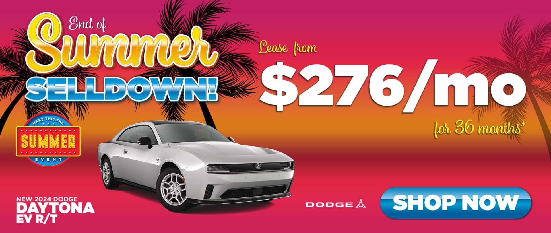 New 2024 Dodge Daytona EV R/T Banner