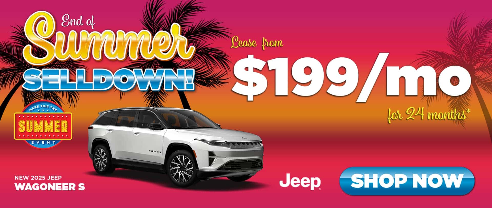 New 2025 Jeep Wagoneer S Banner