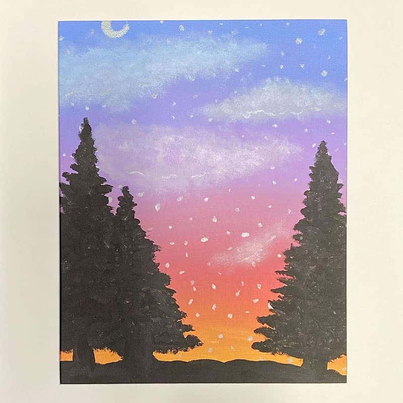 Sunset Over Stars