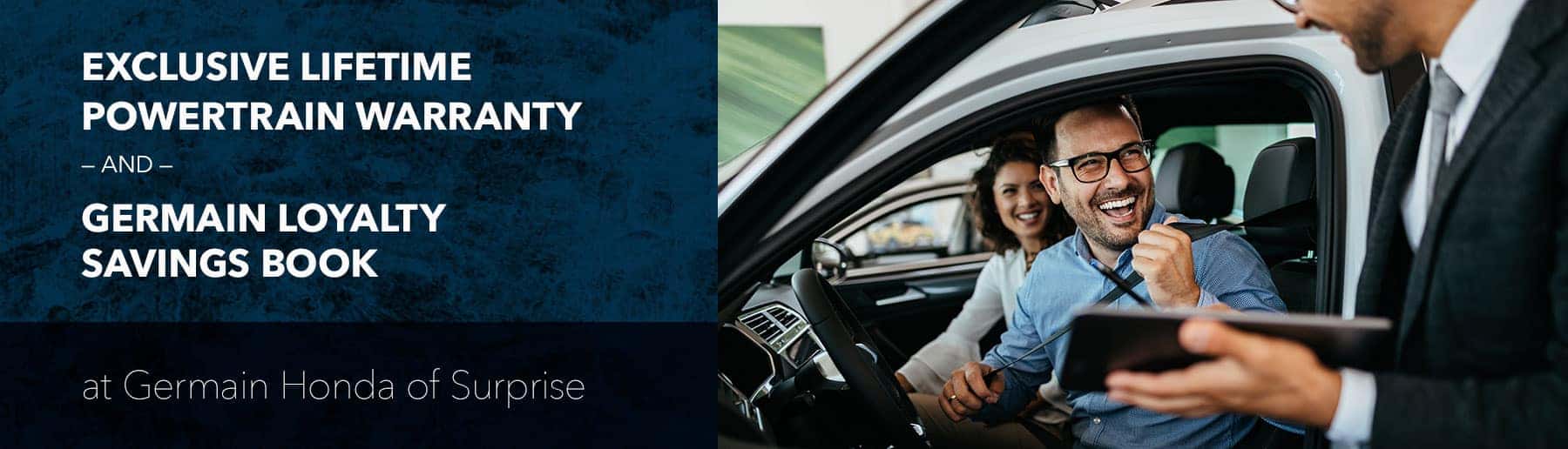 Exclusive Lifetime Powertrain Warranty & Germain Loyalty Savings Book at Germain Honda of Surprise