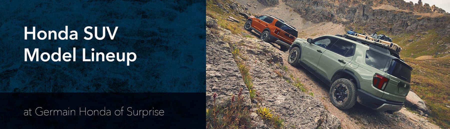 Honda SUV Model Lineup with Germain Honda of Surprise