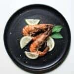 citrus shrimp seafood plate
