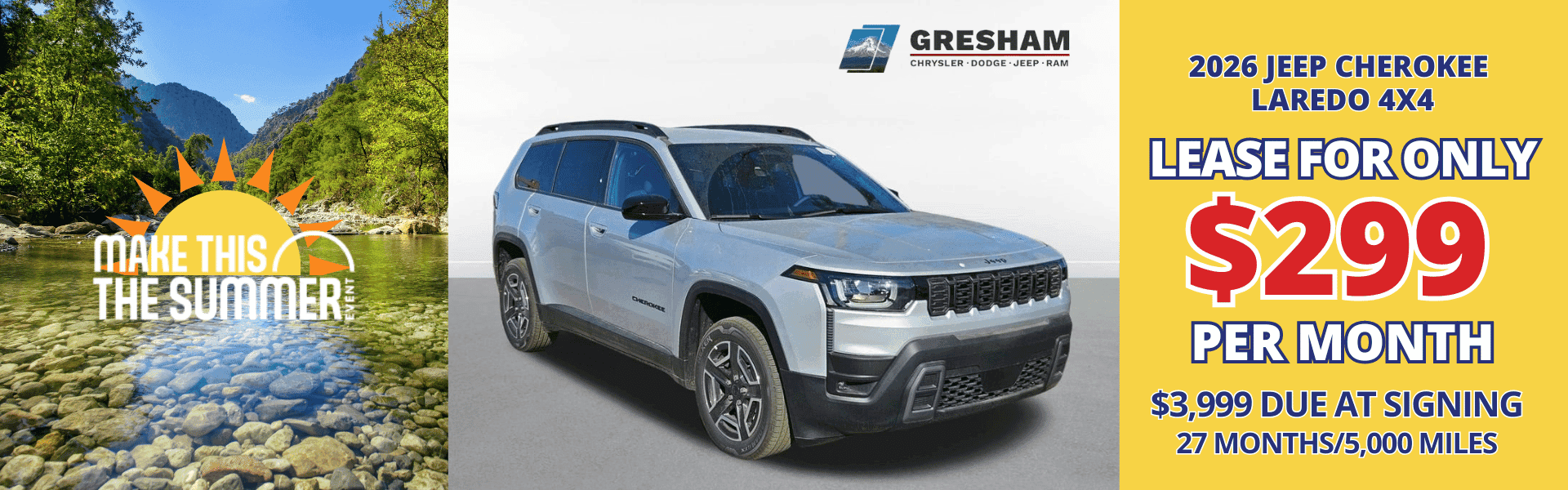 2026 Jeep Cherokee Laredo Offer