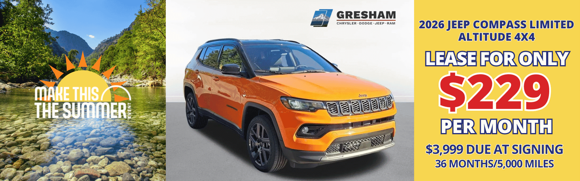 2026 Jeep Compass Limited Offer